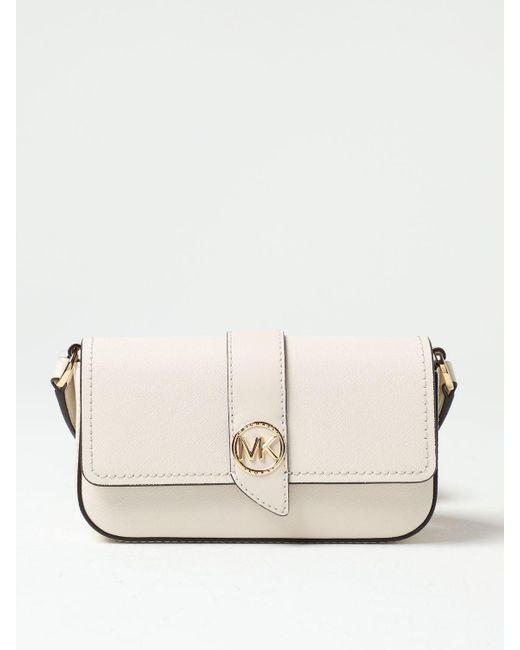Michael Kors Natural Michael Greenwich Bag In Saffiano Leather