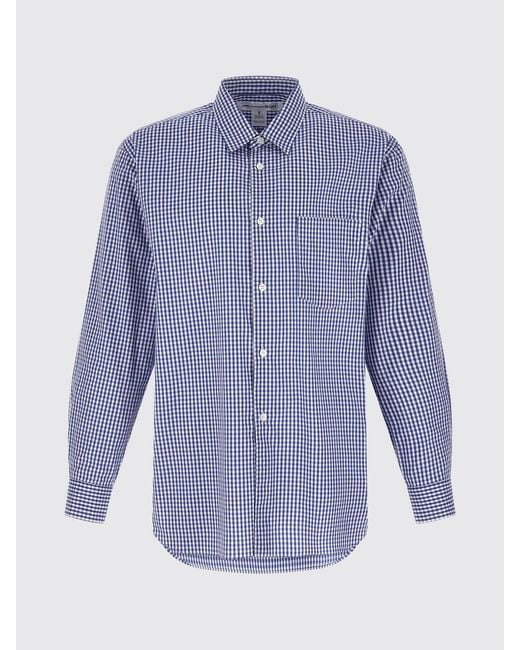 Comme des Garçons Purple Relaxed Fit Vichy Check Cotton Shirt for men
