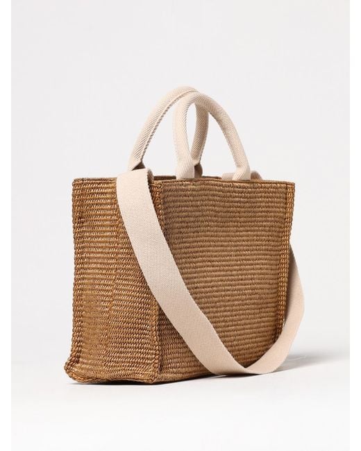 Marni Natural Tropicalia Woven Raffia Tote Bag