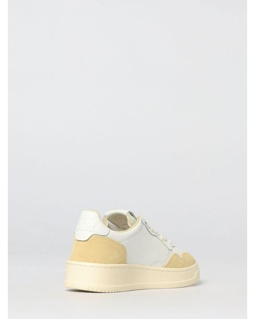 Autry Natural Medalist Low Leather Sneakers