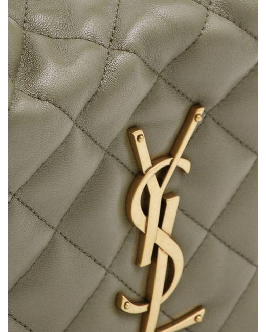 Saint Laurent Metallic Icarino Quilted Nappa Hobo Bag