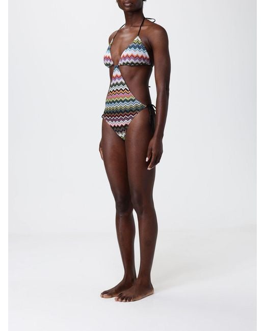 Missoni Black Rashel Crevon Trikini Swimsuit