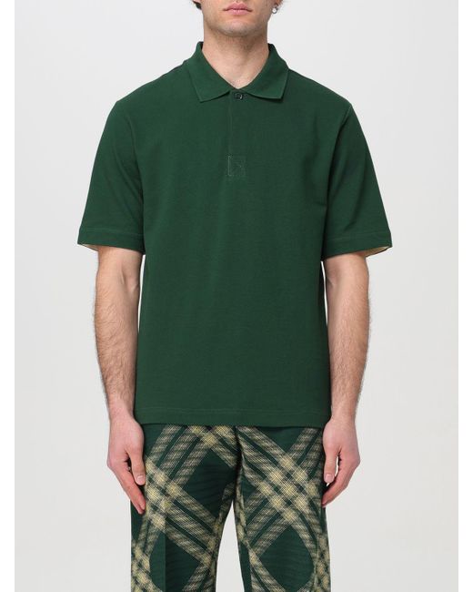 Burberry Green Polo Shirt for men