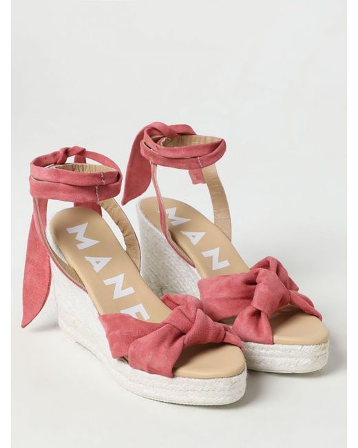 Manebí Pink Wedge Shoes