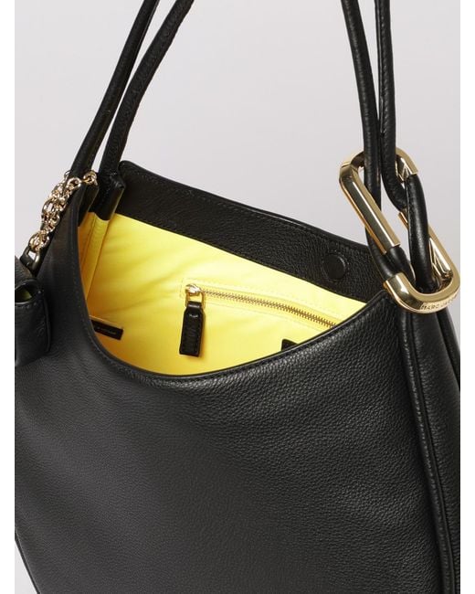 Marc Jacobs Black The Dual Large Grained Leather Hobo Bag