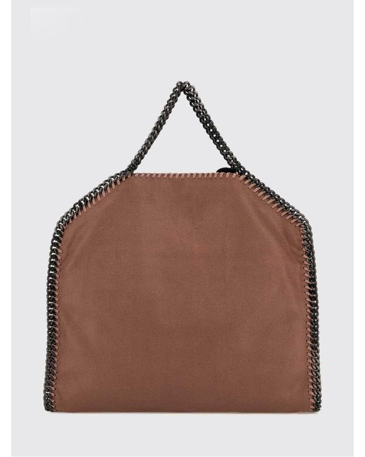 Stella McCartney Brown Falabella Faux Suede Tote Bag