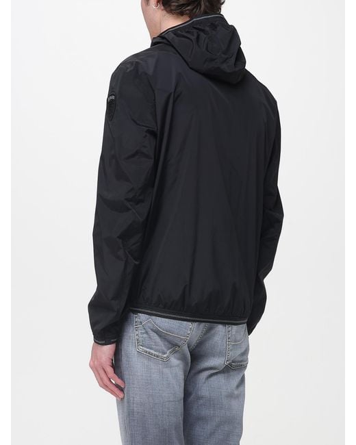 Blauer Blue Hooded Polyester Windbreaker for men
