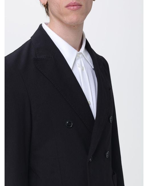 Circolo 1901 Blue Double Breasted Cotton Jersey Blazer for men