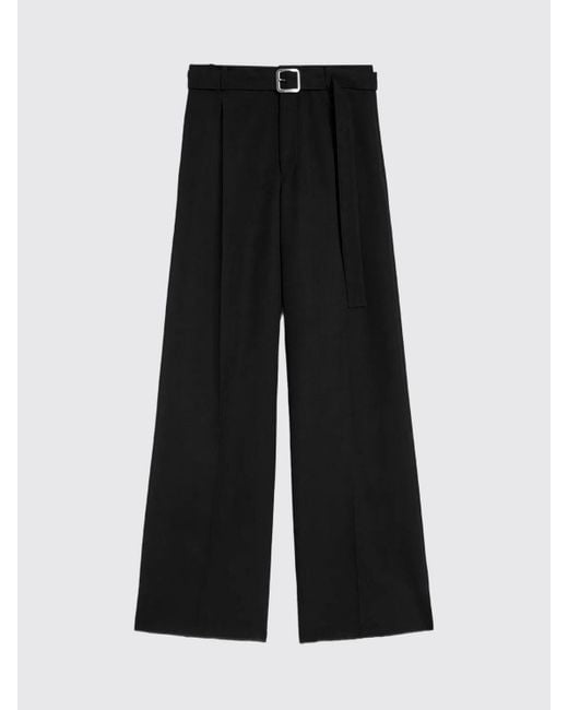 Pantaloni A Gamba Larga di Jil Sander in Black da Uomo