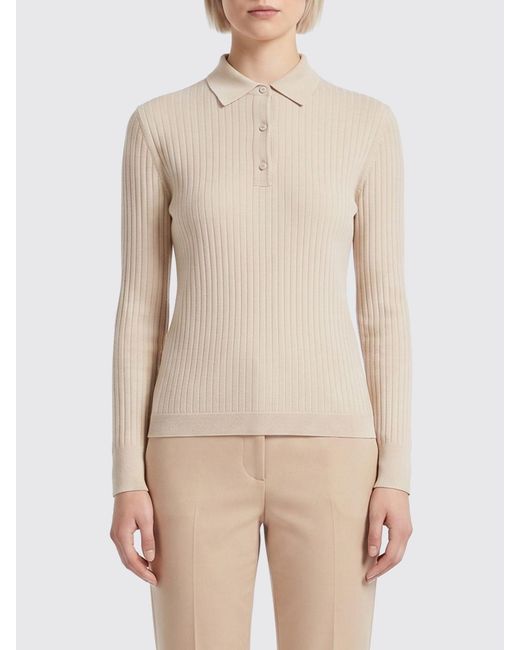 Max Mara Natural Cashmere And Silk Polo Shirt