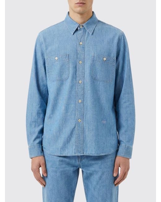 Levi's Blue Cotton Shirt for men