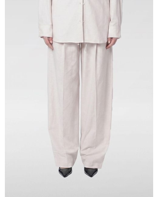 ANDAMANE White Wendela 2-Piece Cotton Co-Ord Set With Wide-Leg Pants