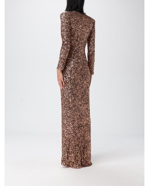 Elisabetta Franchi Brown Dress