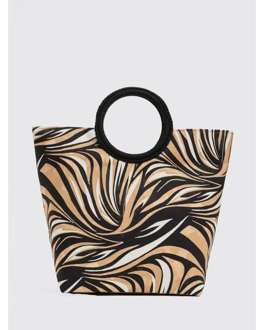 Twinset Multicolor Printed Twill Bag