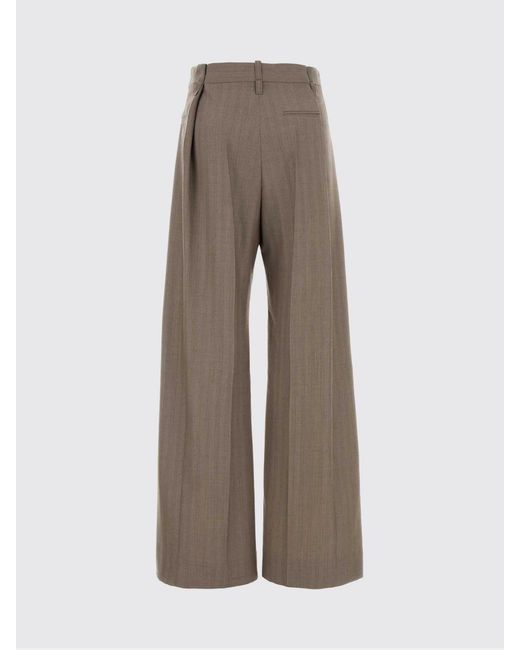 Victoria Beckham Brown Tailored Wide-Leg Pants