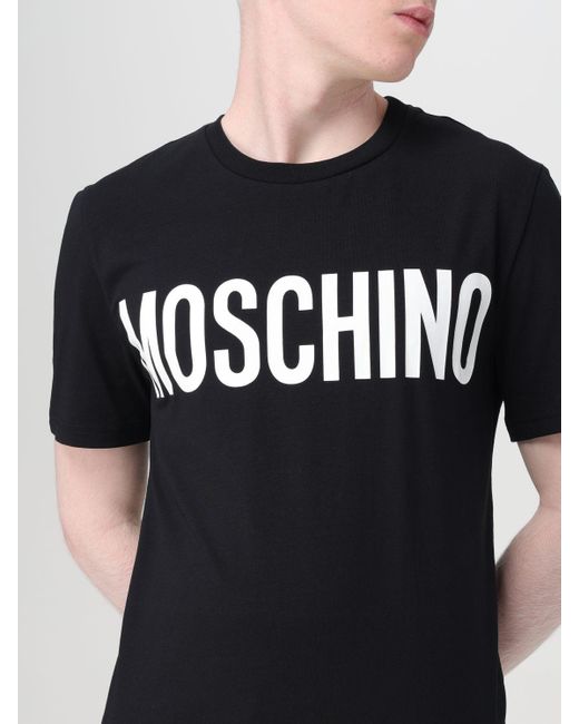 T-shirt in jersey di Moschino Couture in Black da Uomo