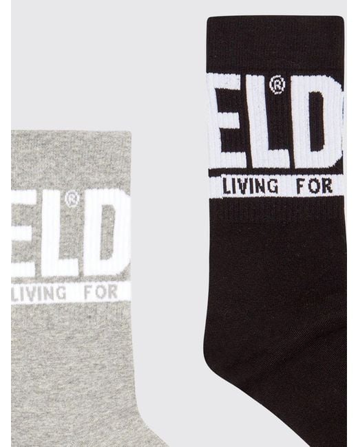 DIESEL White Socks for men