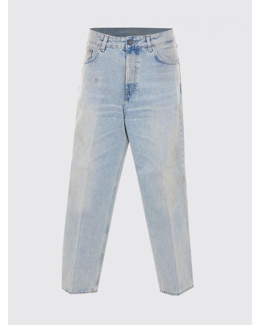 Haikure Blue Mid-Rise Straight Jeans