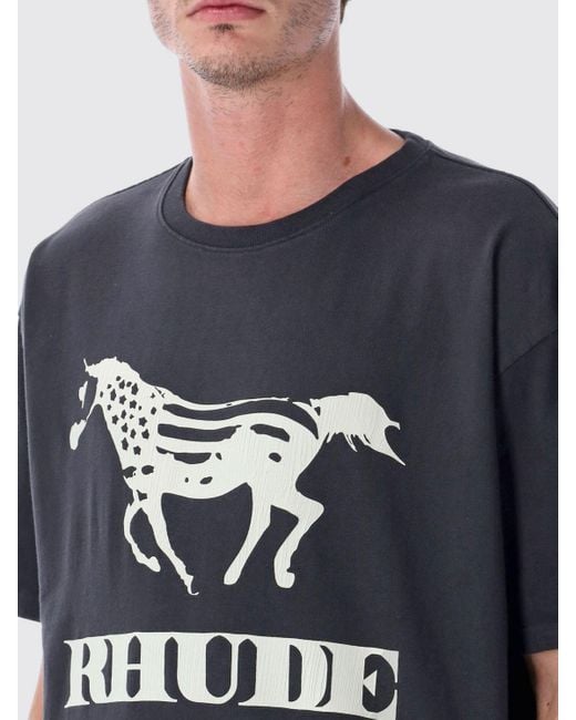 Camiseta Hombre Rhude de hombre de color Blue
