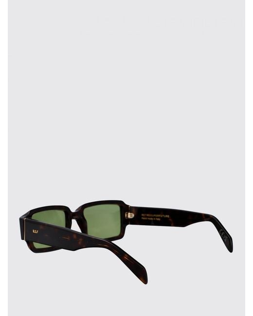 Retrosuperfuture Green Acetate Sunglasses for men