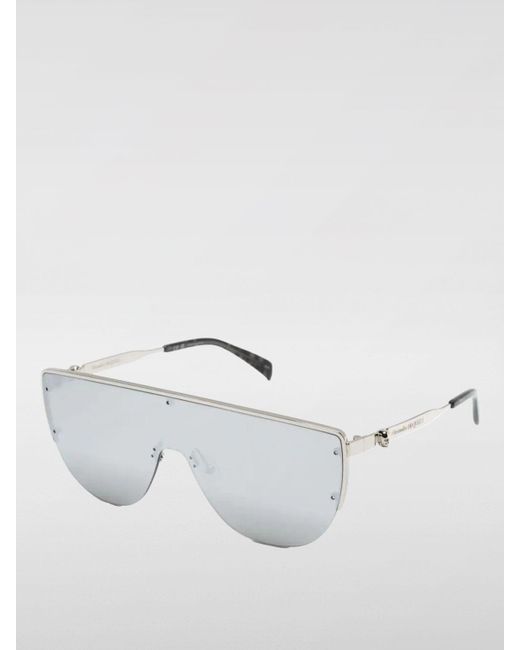 Alexander McQueen White Sunglasses for men
