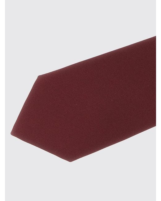 Saint Laurent Red Silk Tie for men