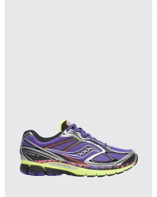 Saucony White Progrid Guide 7 Technical Fabric And Rubber Sneakers for men