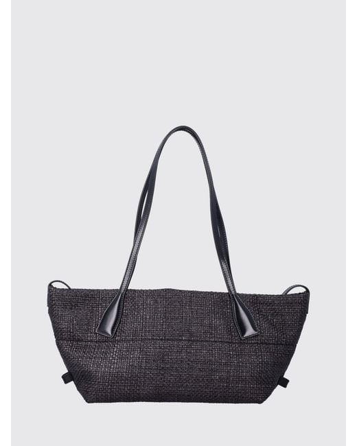 Balmain White Small Track Tote Bag