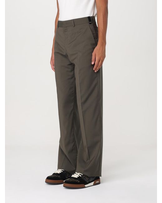 Fendi Gray Trousers for men