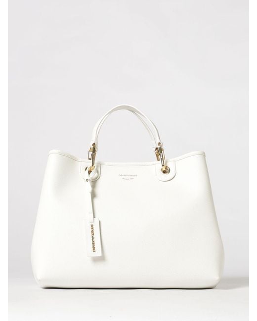 Emporio Armani White Shoulder Bag