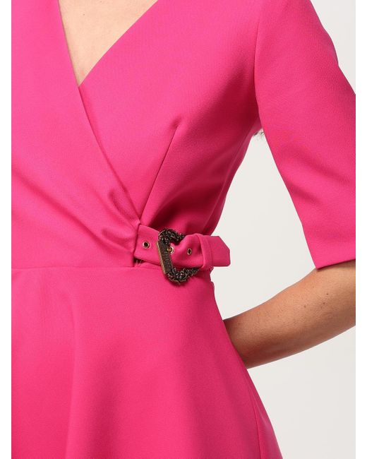 ワンピース VERSACE JEANS COUTURE Woman Dress Pink Versace Jeans Couture Outlet: Dress women - Pink | Versace