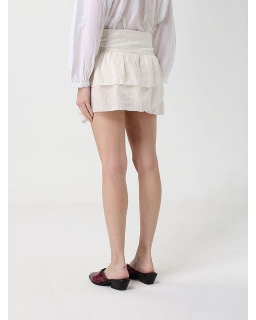 Isabel Marant White Cotton Dejha Mini Skirt