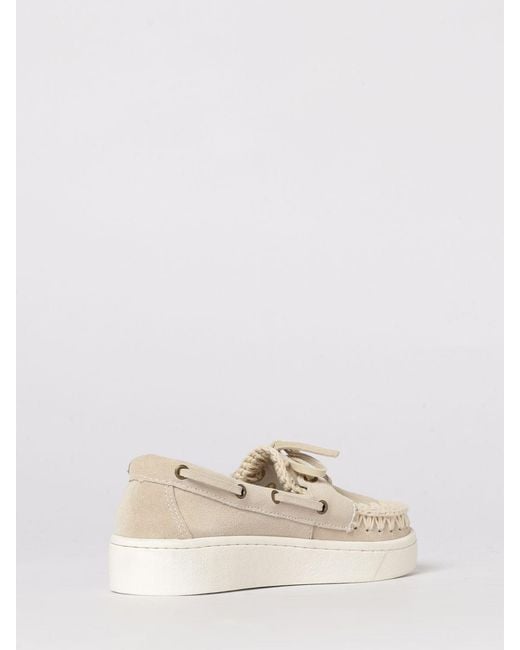Mou Natural Summer Suede Sneakers
