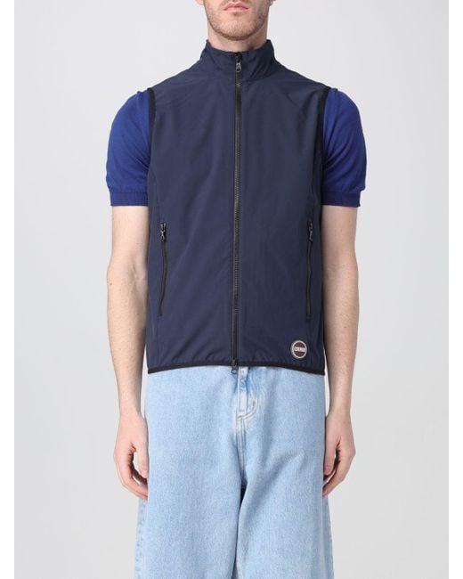 Colmar Blue Nylon Vest for men