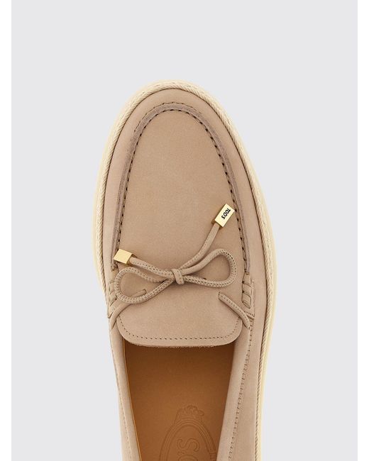 Tod's Natural Nubuck Loafer