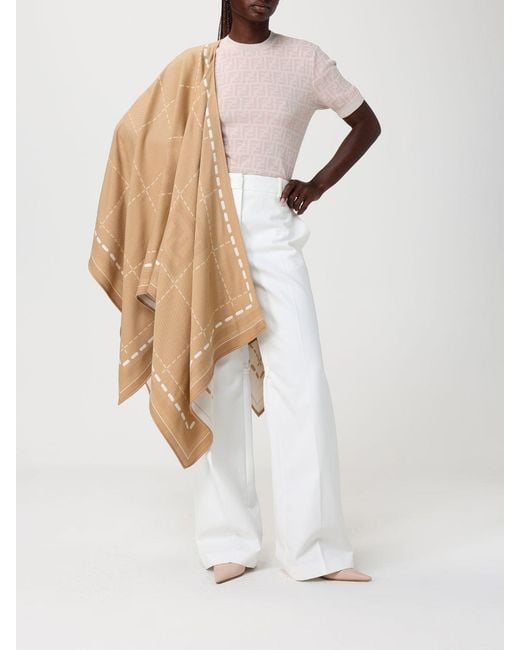 Fendi White Classic Trousers