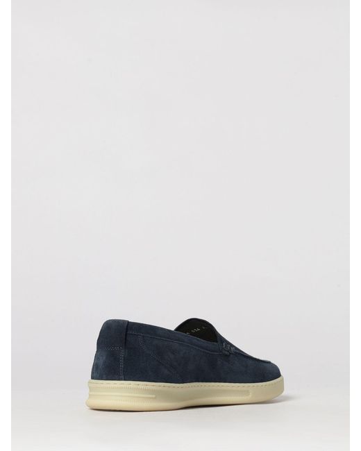 Woolrich Blue Suede Loafers for men