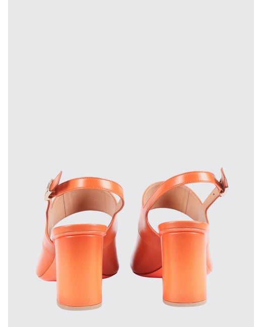Santoni Pink Ora Leather Sandals