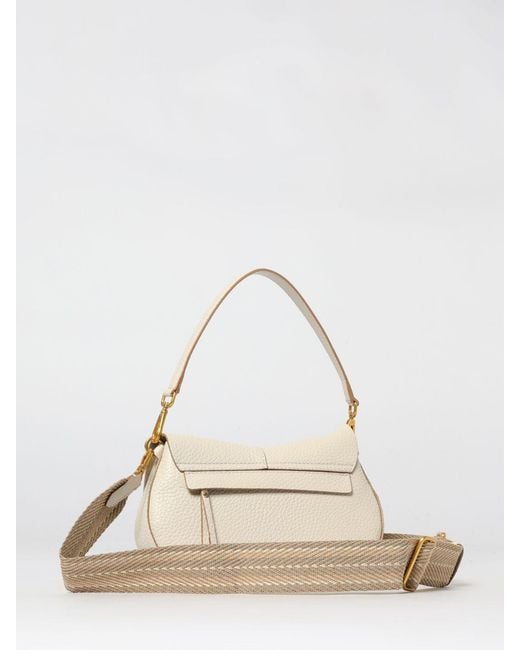 Gianni Chiarini Natural Helena Round Bs Grained Leather Bag