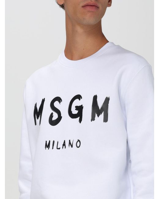 Pull Homme MSGM pour homme en coloris White