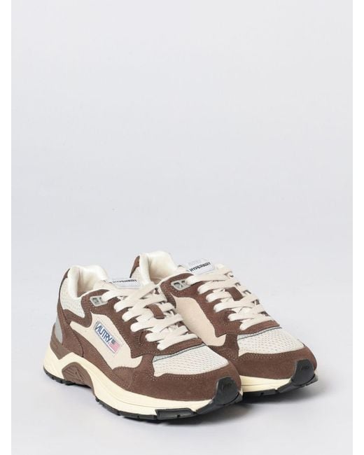 Autry White Hyperway Mesh And Suede Sneakers