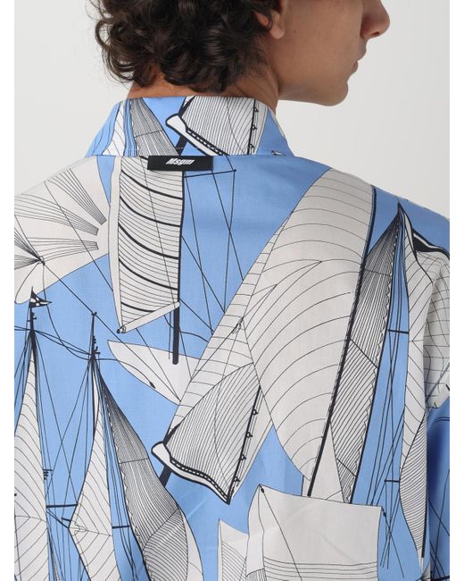 Camicia di MSGM in Blue da Uomo