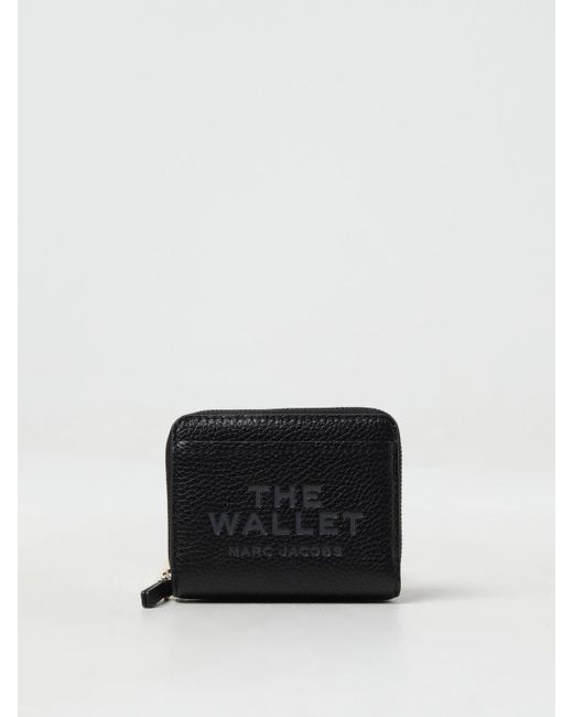 Marc Jacobs White Wallet In Grained Leather
