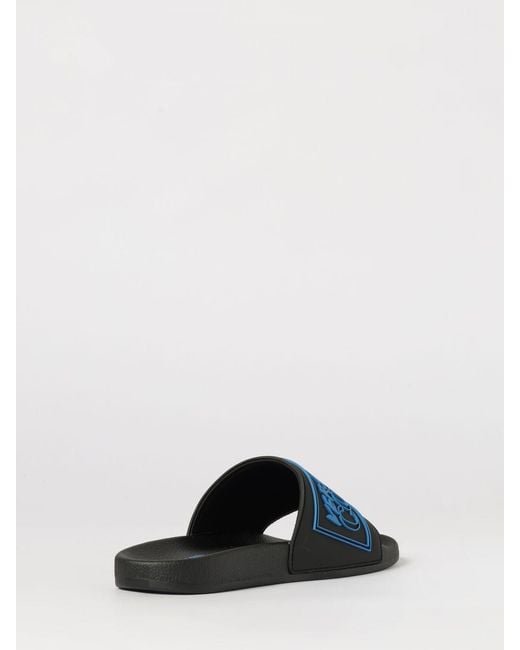 Versace Jeans Couture White Logo Sliders for men