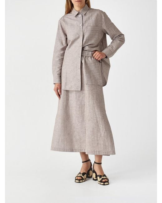 Max Mara Natural Midi Skirt