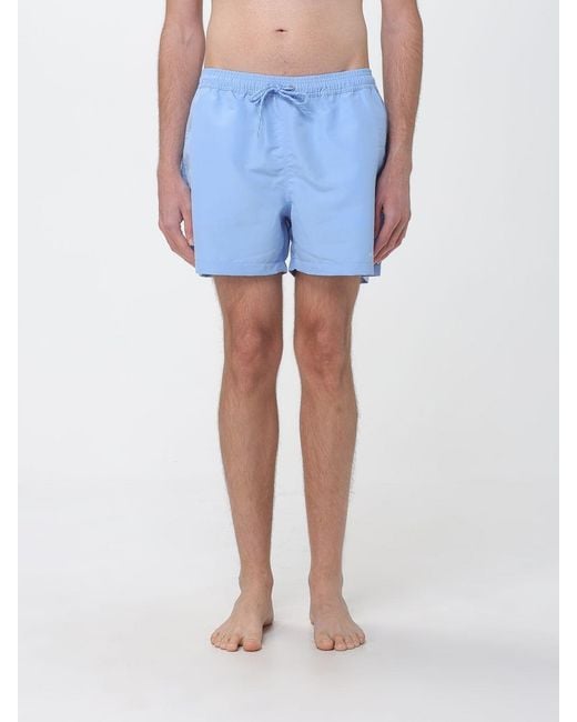Brooksfield Blue Nylon Swim Shorts for men