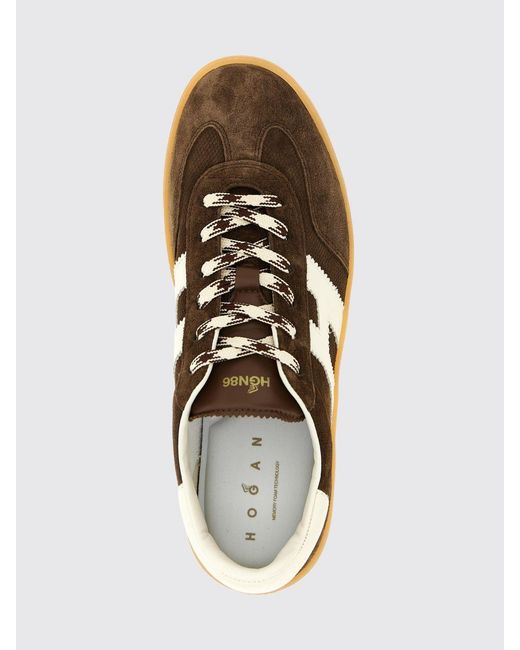 Hogan Brown Cool Suede Sneakers for men