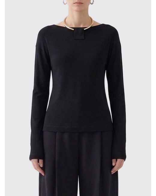DARKPARK Black Cotton Top With Jewel Detail