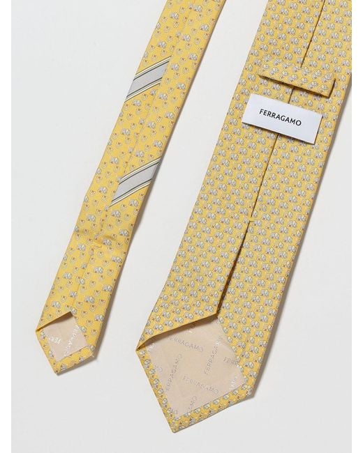Cravatta di Ferragamo in White da Uomo
