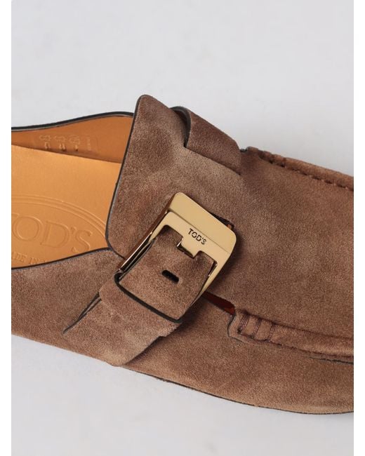 Tod's White Suede Mules